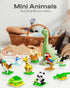 Kimiangel Party Favors for Kids - 12 Pack Mini Animals Building Blocks Sets for Goodie Bags, Christmas Birthday