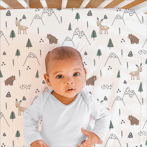 3 Set Set The Peanutshell Piece Baby Crib Bedding for Boys - Newborn, Infant & Toddler Nursery Bed Decor with Fitted