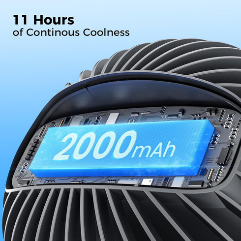 VETIFINAL 3-Speed Summer Portable Stroller Mini Fan - Flexible Personal Fan Clip on for Bed Sleep, Rechargeable Battery