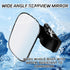 QQWD 3.5" 2.2" 360 Car Seat Mirror for Baby Rear Facing, x HD Glass Degree Adjustable Curved Large View Mirror, Wide