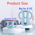 Frezonika 4 Pack 4/8 OZ 8 OZ) Silicone Sleeves for Avent Natural Glass Baby Bottles, Silicone and Easy-Grip Handles