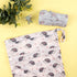 2pcs LZD2324 ALVABABY Cloth Diaper Wet Dry Bags Waterproof Reusable with Two Zippered Pockets Travel Beach Pool Daycare