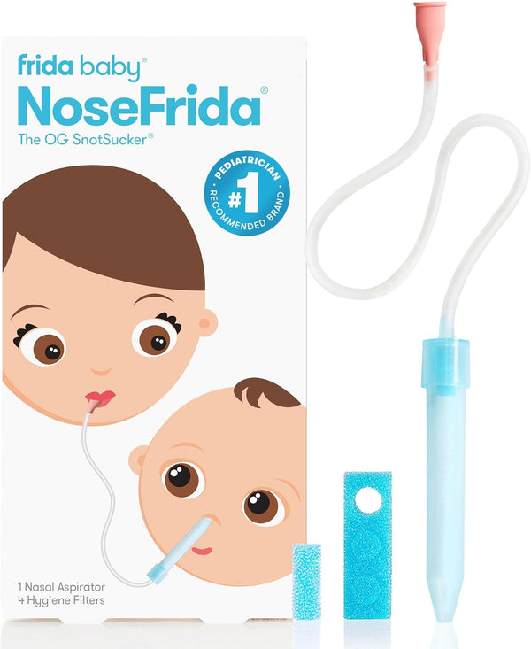 Frida Baby NoseFrida SnotSucker, Nasal Aspirator for Baby, Helps Baby Breathe Easy