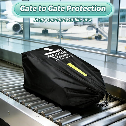Guiseapue Car Seat Travel Bag for Airplane: Car Seat Bags for Air Travel Fit All Car Seats, Infant Carriers & Booster
