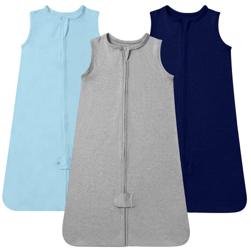 TotAha Sleep Sack, 0-6 Months, 3 Pack, Buttery Soft Wearable Blanket with 2-way Zipper for Boys & Girls