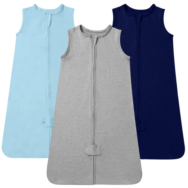 TotAha Sleep Sack, 0-6 Months, 3 Pack, Buttery Soft Wearable Blanket with 2-way Zipper for Boys & Girls
