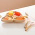 Set Set Bamboo Suction Plate for Baby Kid Toddler Plate Spoon Fork with Removable Silicone Suction All-Natural Baby