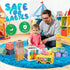 Etyat 6-12 1 0-3, Set Baby Toys Months, Montessori Toys for Year Old, Silicone Pull String Teether Toy, Stacking