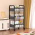 3 Baby Diaper Caddy Rolling Utility Cart, Tier Baby Essentials Nursery Organizer and Storage with Dividers and Drawers