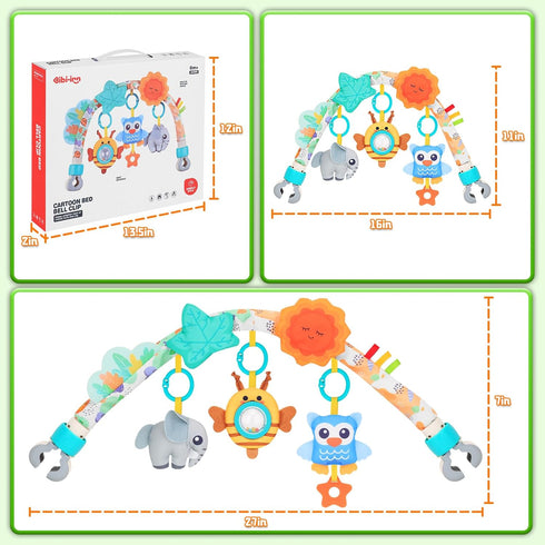 0-6 0-6 6-12 Car Seat Toys for Babies Months,Arch Stroller Toys for Infant Months,Mobile for Bassinet Bouncer Hanging