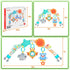 0-6 0-6 6-12 Car Seat Toys for Babies Months,Arch Stroller Toys for Infant Months,Mobile for Bassinet Bouncer Hanging