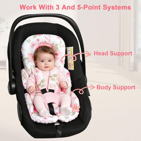 Pink Infant Support Cushion - Car Seat & Stroller Insert