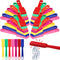 28 Pcs Magnetic Bingo Wand for Kids - Educational Learning 8 Inch Rainbow Magnet Wand with Magnet Bar for Preschool