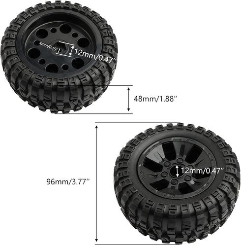 1:10 9200 RC Tires PX9200-29A, Accessories Spare Parts for 1:10 9200 9200E 9201E 9205E 9206E Trucks