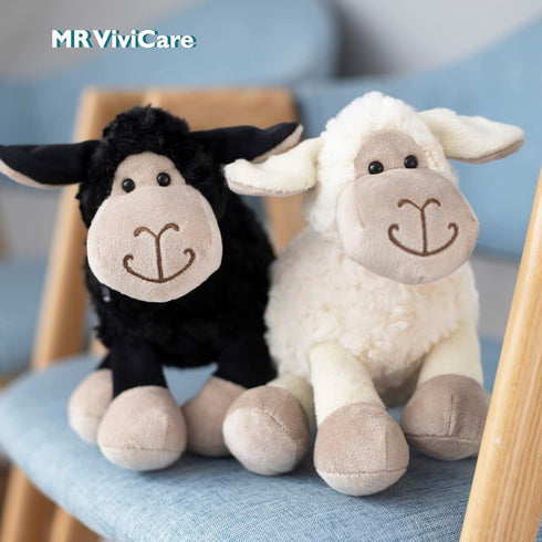 6.5" Black Sheep Stuffed Animals, Soft Lamb Plush Toys for Newborns, Great Birthday and Baby Shower Gifts
