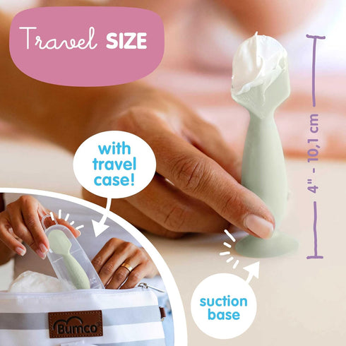 Bumco Diaper Cream Spatula (Mini) - BPA-free Butt Paste Diaper Cream Applicator, Soft & Flexible Diaper Rash Cream