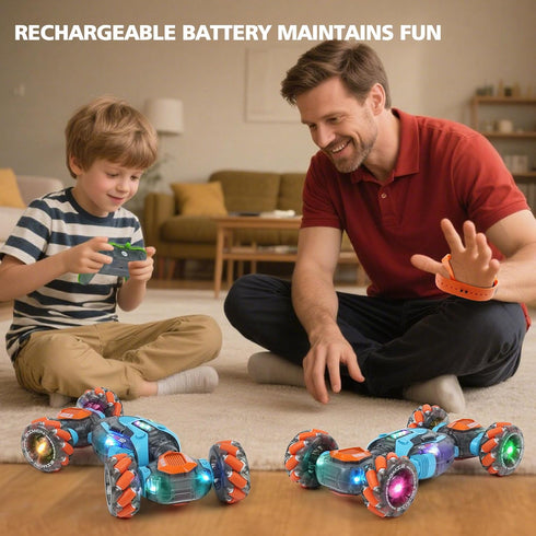 5 6 7 8 9 10 11 12 2.4Ghz 4WD MagicKidz Gesture Sensing RC Stunt Car for Kids - Birthday Gifts for Boys Year Old