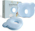 MarBoost Soft and Breathable Baby Pillow with Memory Foam and Bear Design (Blue)