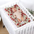 Stretchy Mushroom Baby Changing Pad Cover, Waterproof Breathable Diaper Changing Mat for Infant/Toddler