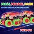3 4 5 6 7 Old,4 Pack Set,Birthday Monster Truck for Boys Year Push and Go Friction Powered Car Toys, Double-Directions