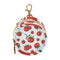PYBUG Tomato Round Pacifier Storage Case, Polyester & TPU Lined with Hook Buckle,
