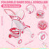 Set 12" Playset 17 3+ deAO Baby Doll Stroller with Baby Dolls Nursery PCS Baby Doll Accessories with Play Mat,Storage
