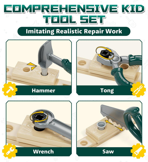 Set 3 4 5 3+ Lehoo Castle Kids Tool with Electric Drill & Take Apart Race Car, Construction Toys for Boys Year Old