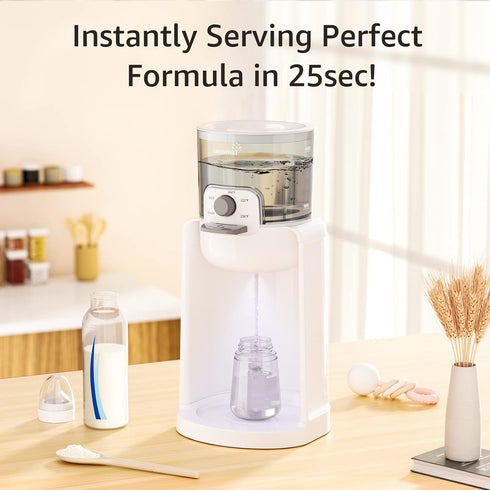 4 72H GROWNSY Instant Baby Bottle Warmer, Precise Temperatures Control | Night Light, Midnight Feeding | Warm Water
