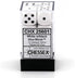 Chessex CHX25601 Dice-Opaque - 12D6 White/Black Set, One Size, Multicolor