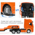 1/50 Flatbed Semi Truck Trailer Toy, Large Diecast for MAX Metal Model Transport Tractor Gifts for Boys Adult Model Car