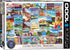 EuroGraphics Beaches Globetrotter - 1000 Piece Jigsaw Puzzle, Blue