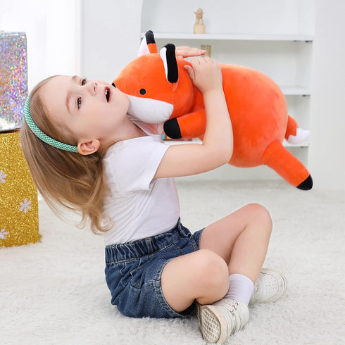 24 inches 4.2 lbs, 4.2 OurHonor Fox Weighted Stuffed Animals Weighted Stuffed Animal Pound, Weight Plush Fox Plushies