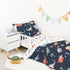 Set 4 Set Toddler Bedding for Boys, Piece Toddler Boy Bedding, Super Soft Crib Comforter Includes Comforter, Flat