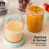KeaBabies 4pk 8oz & 4pk 4oz Glass Baby Food Containers - Leak-Proof, Microwavable Small Baby Glass Jars with Lids,
