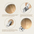 100PCS Natural Beech Wood Pacifier Suspender Clips, for Teething Grasping Toy, Charm DIY Pacifier Clips Holder