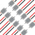 12 Pack Type 130 Miniature DC Motors 1.5V-6V with Male Dupont Jumper Wire for Arduino DIY Projects