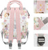 LiSoAkWE Backpack Backpack Mommy Backpack Fairy Garden Watercolor Butterfly Personalized Diaper Bag