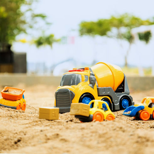 7.7" 2-4, Set 18M+, 2, 3, 4 P&C Toddlers Construction Cement Mixer Truck Toys for Ages Mixer Truck Vehicle Car