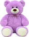 36 Inch Big Teddy Bear Cute Giant Stuffed Animal Plush Bear for Kids and Girlfriend in Purple