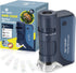 Portable Handheld Pocket Microscope 60X-120X for Kids, Mini Microscope with 5pcs Slides for Learning and Exploring