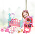 Set 21 Set deAO Black Baby Doll - Mobile, High Chair, Stroller & Feeding Accessories - Piece Play (Doll Included)