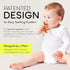 Moonjax Natural Rubber Baby Teething Toys, CPSIA Certified Teether for Infants and Toddlers