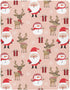 SDMKA 27x39 Inch Cute Christmas Pattern Crib Sheets for Boys Girls - Portable Microfiber Fitted Crib Sheet for Playard