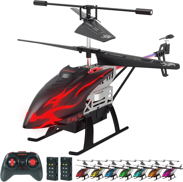 Remote Control Helicopter for Kids with 30-Minute Flight Time, LED Light Effects,