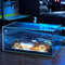 Lighted Display Case for 1/24 Scale Model Cars - No Assemble Acrylic Case with Lights and Leather Base