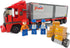 General Jim's Mighty Red Hauler - Double Van Container Semi-Truck Building Blocks Set, 345 Pieces