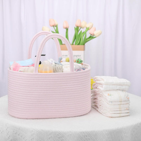 COMSE Baby Diaper Caddy Organizer, Car Caddy, Diaper Change Organizer, Gift Baskets Empty, Portable Tote Bag