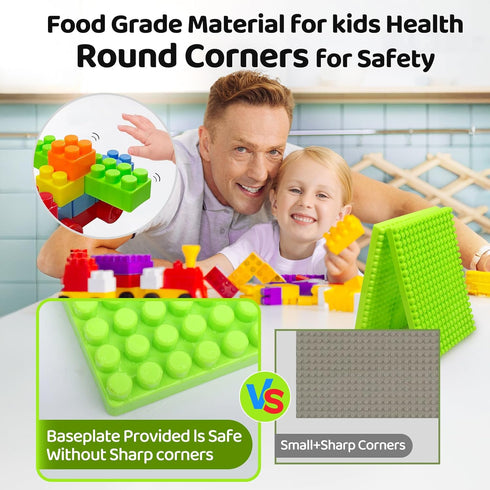 LOGBAY 2025 177 3+, Set 2board+177psc (177psc+2board Latest PCS Large Building Blocks for Toddlers Ages Big Bricks