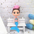 10 Pcs Mermaid Figurines: Cake Toppers, Mermaid Figure Collection Playset, Ocean Princess Toy