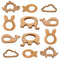 12-Pcs Baby Teether Toys, Wooden Teething Rings and Animal Toys, Toddler Chew Toys, Suitable for Children Over 36 Months